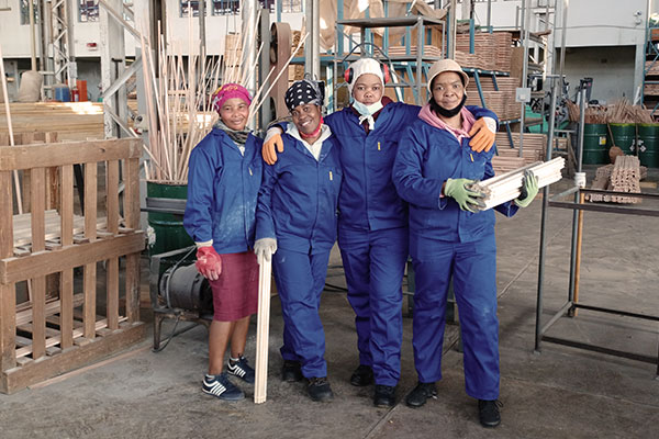 Women working in Dowel factory